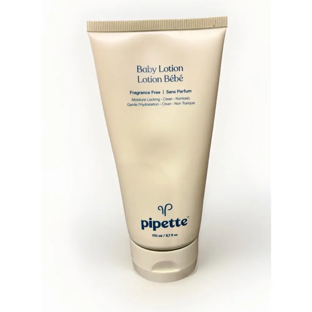 Pipette Baby Lotion Fragrance Free 5.7 oz | Clean Non-Toxic Moisturizer NEW